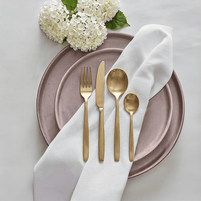 Pharaoh Gold Finish 16 Piece Cutlery Set Accessories 
