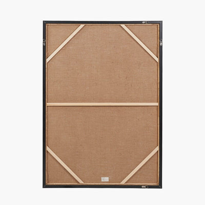 Phoebe Monochrome Abstract Canvas Wall Art with Black Frame Accessories 
