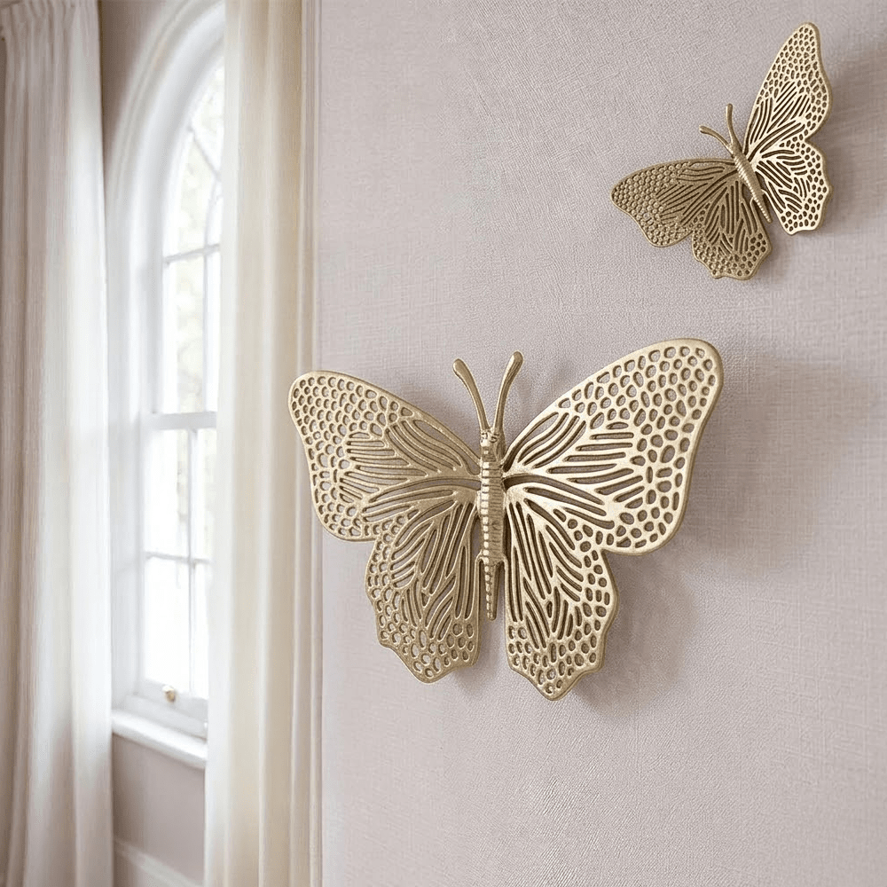 Pip Gold Butterfly Wall Ornament Accessories 