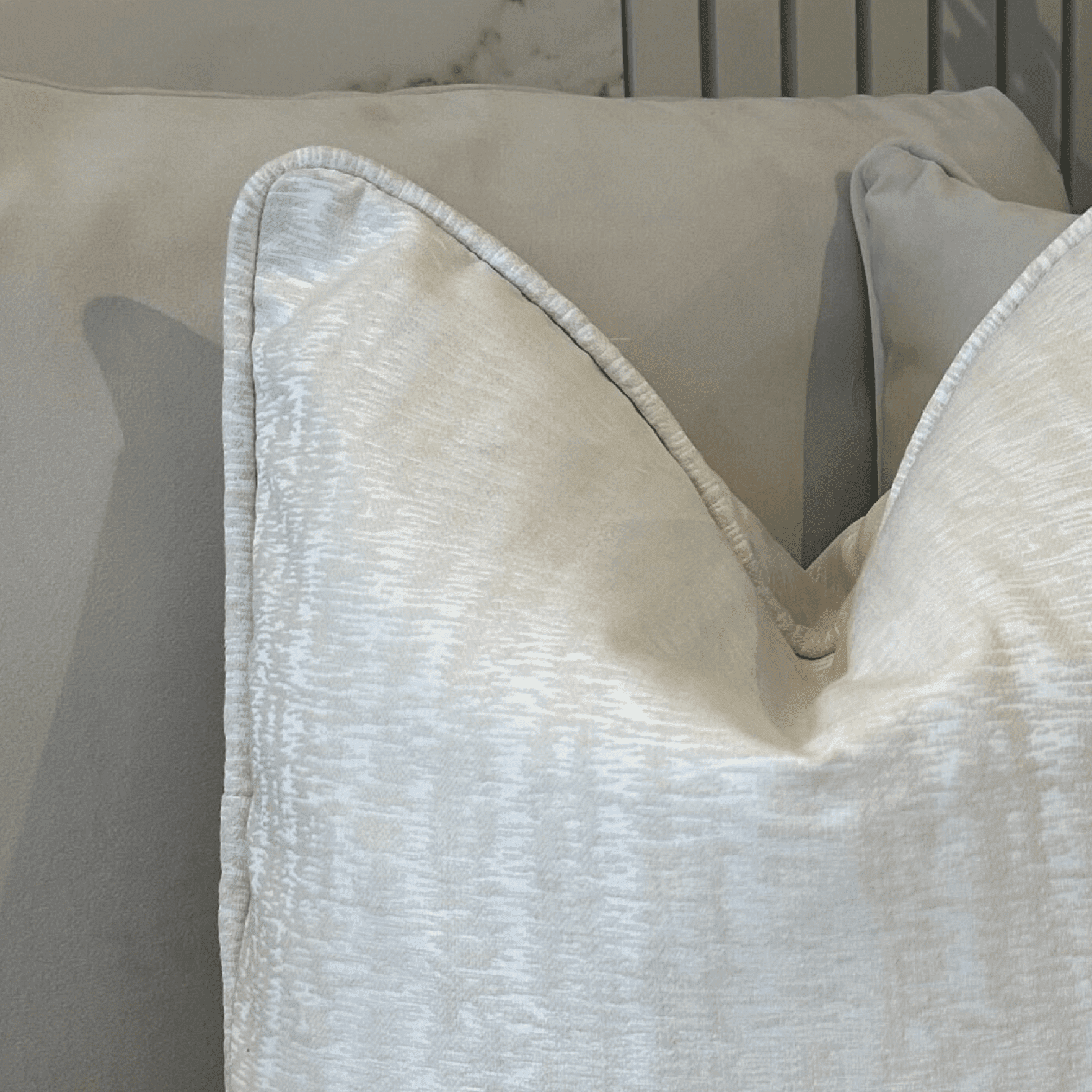 Ponti Oyster Abstract Patterned Cushion Cover - 50x50cm Textiles 