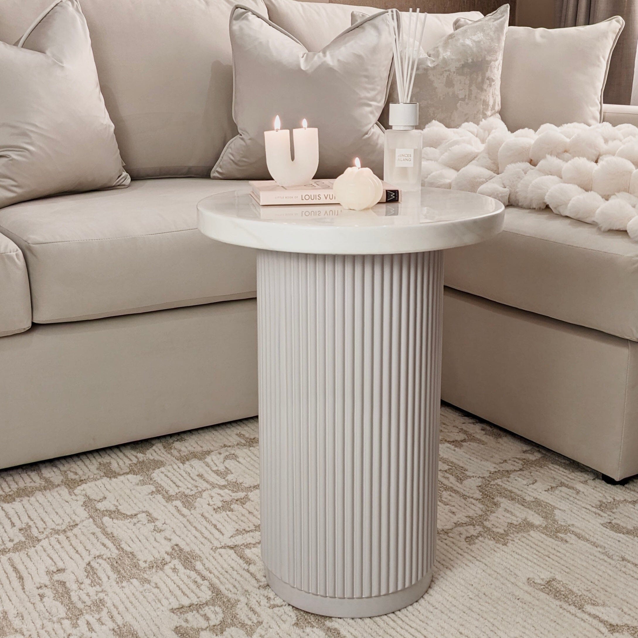 Portobello Marble Side Table Furniture 