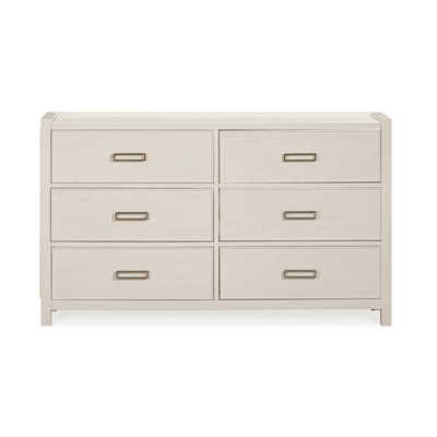 PRE ORDER - Soho White Oak Veneer 6 Drawer Chest Furniture 