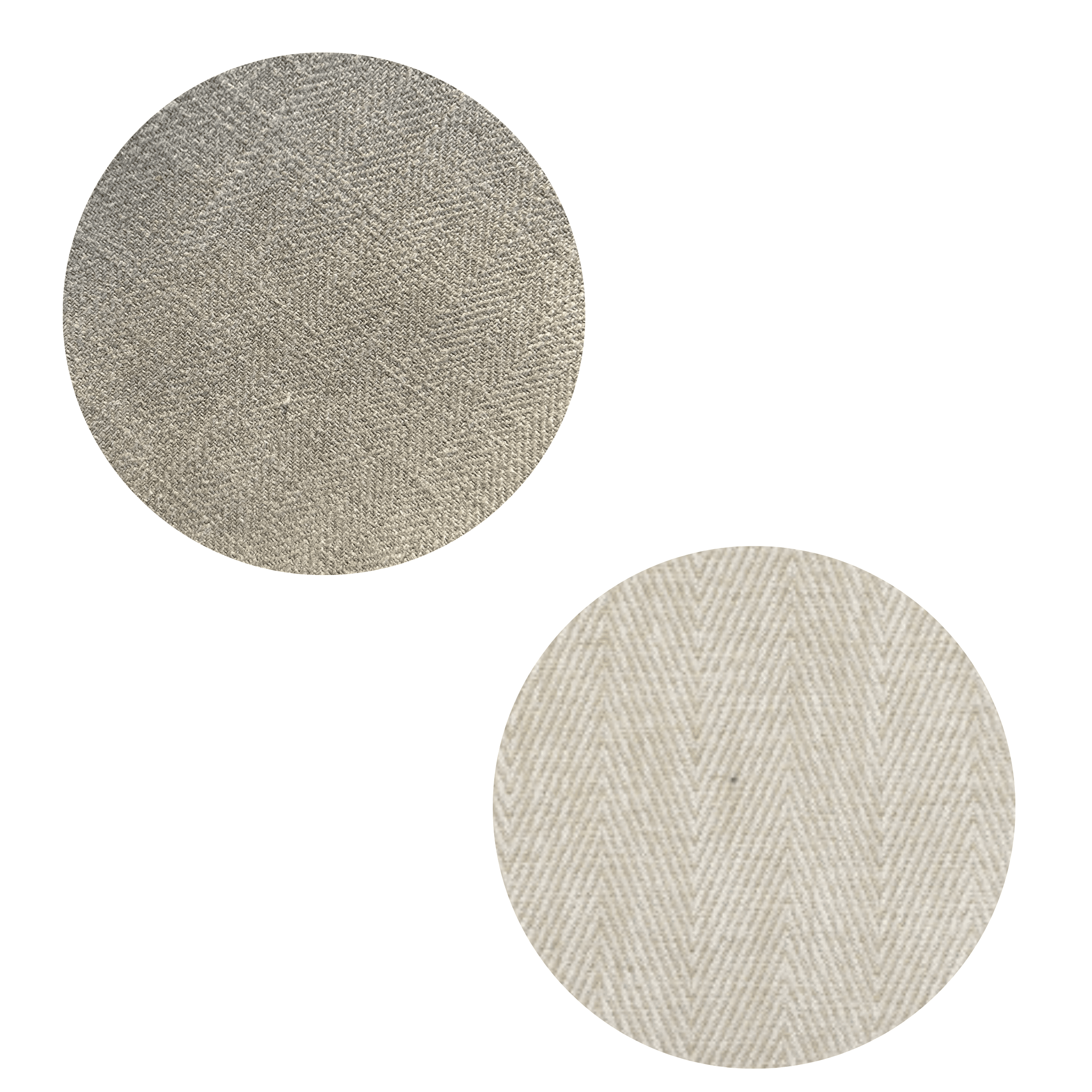 Pumice Woven & Cream Chevron Fabric Samples Sample 