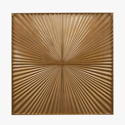Raye White & Gold Sunburst Style Wall Art Accessories 