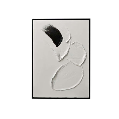 Regent Monochrome 3D Paint Stroke Effect Canvas Wall Art - I Accessories 
