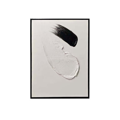 Regent Monochrome 3D Paint Stroke Effect Canvas Wall Art - III Accessories 