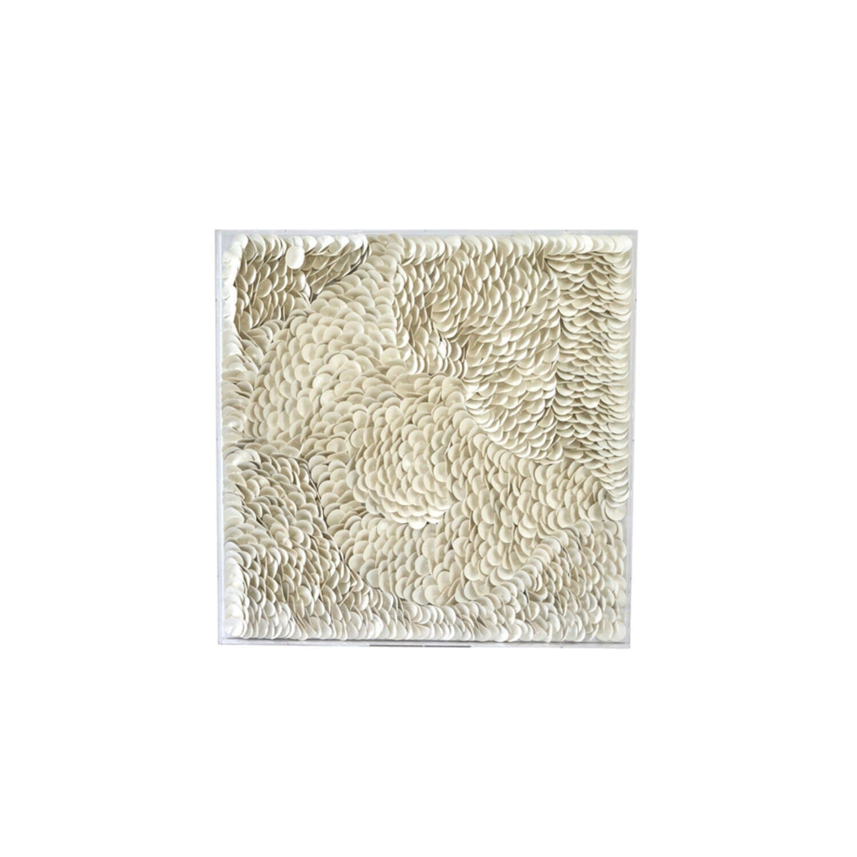 Remy Cream Textured Wall Art in Acrylic Frame Accessories 