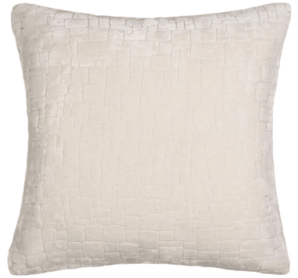 Rhea Cream Geometric Feather Filled Cushion - 43x43cm Textiles 