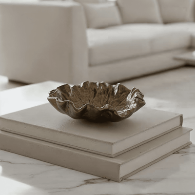 Riselle Bronze Abstract Decorative Dish Accessories 