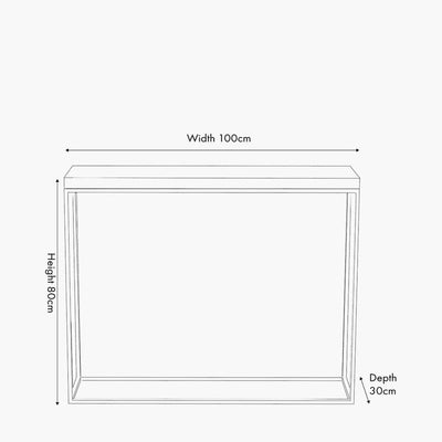 Robyn Beige Granite & Gold Square Console Table Furniture 
