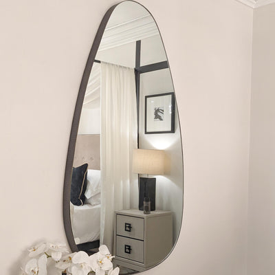 Roman Abstract Organic Metal Framed Mirror Accessories 