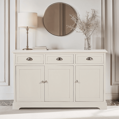 Rosanna Cream 3 Drawer 3 Door Sideboard Furniture 