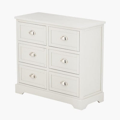 Rosanna Cream Wooden 6 Drawer Chest Furniture 