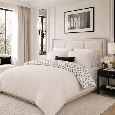Sadie Monochrome & Cream Reversible Duvet Set Textiles 