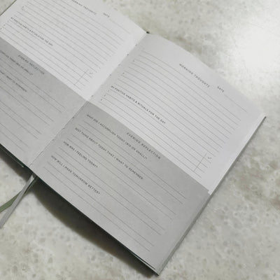 Sage Green Mindfulness Journal Notebook Accessories 