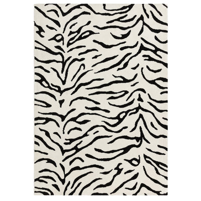 Sahara Monochrome Tiger Print Rug 