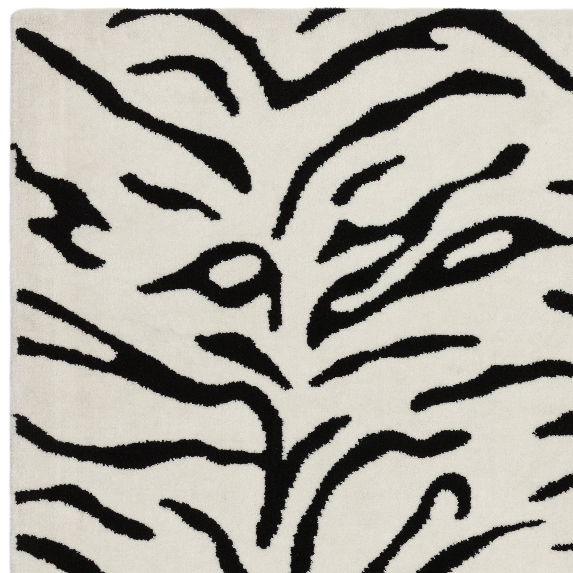 Sahara Monochrome Tiger Print Rug 