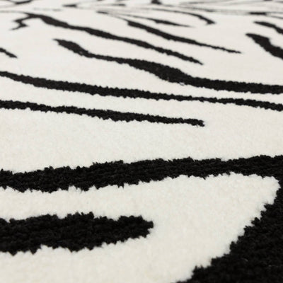 Sahara Monochrome Tiger Print Rug 