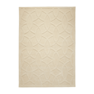 Sarre Cream Geometric Pattern Rug 