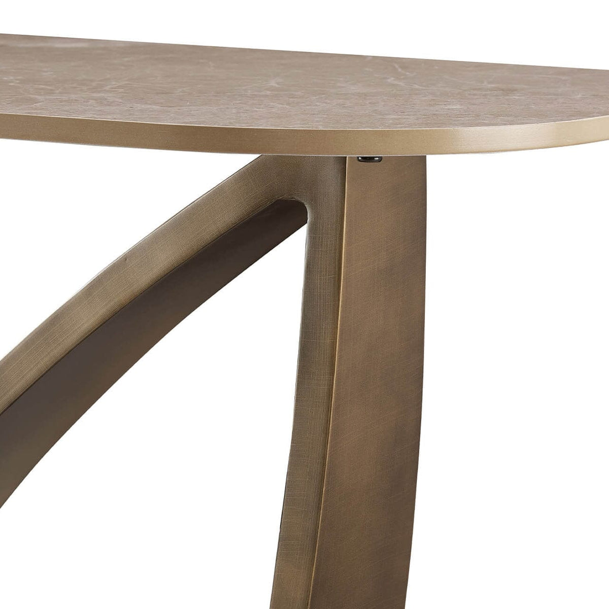 Sarzana Bronze Console Table with Stone Top Furniture 