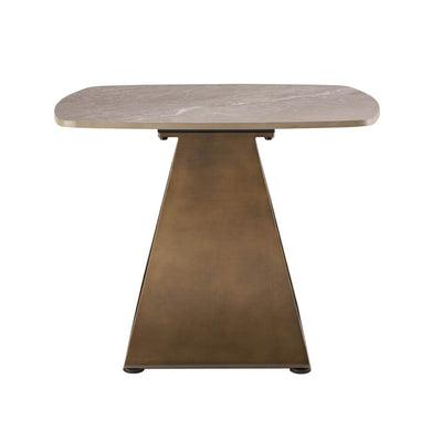 Sarzana Bronze Side Table with Stone Top Furniture 