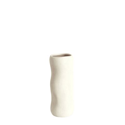 Sculpto Large Cream Ceramic Vase Accessories 