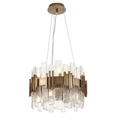 Selestia Aged Brass & Glass Statement Ceiling Light Lighting 