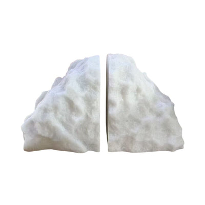 Seraphine White Quartz Abstract Bookends Accessories 