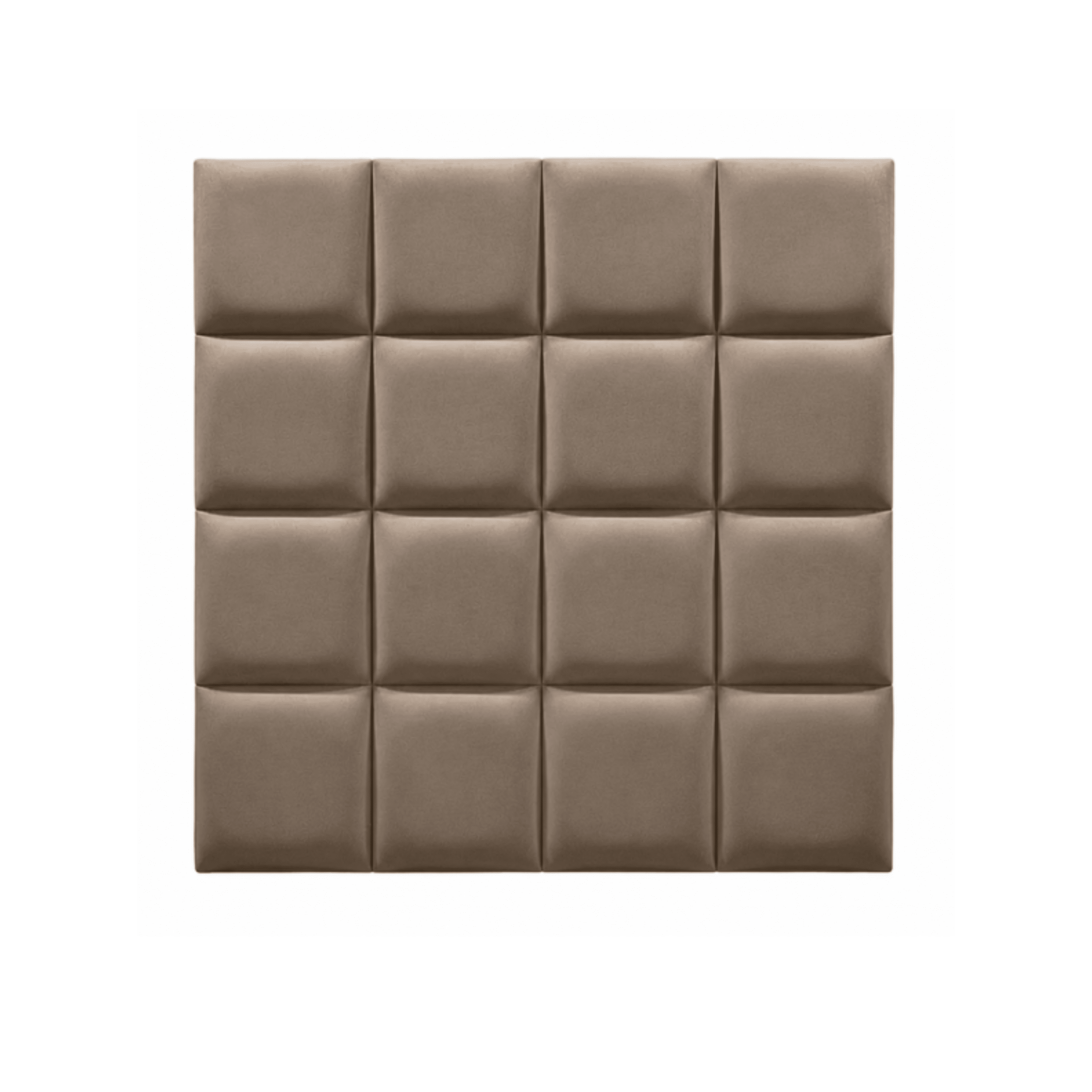 Serene Mink Velvet Luxury Cubed Upholstered Headboard Beds and Headboards 