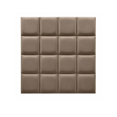 Serene Mink Velvet Luxury Cubed Upholstered Headboard Beds and Headboards 