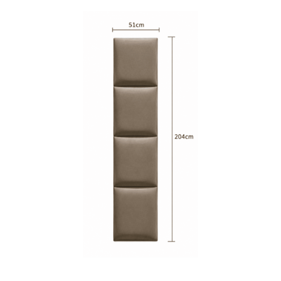 Serene Mink Velvet Luxury Cubed Upholstered Headboard Beds and Headboards 