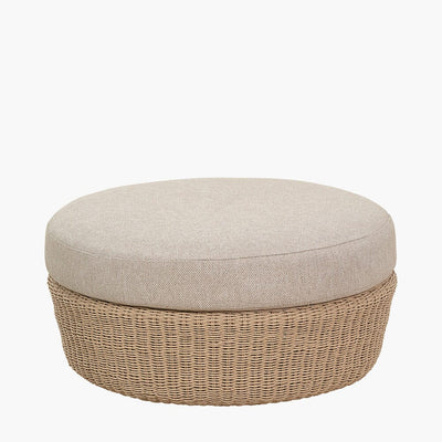 Sevilla Natural Wicker Outdoor Curved Sofa Lounge Set- Seats 5 Outdoor 
