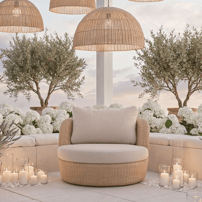 Sevilla Natural Wicker Outdoor Lounge Chair Outdoor 