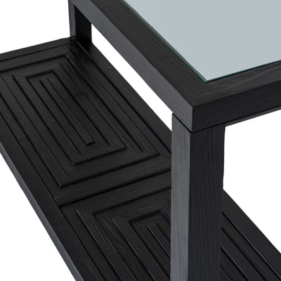 Shelin Black Console Table Furniture 