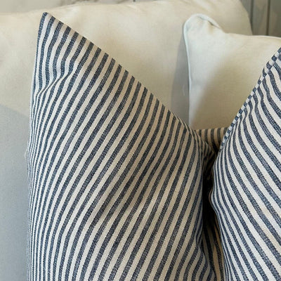 Shoreham Blue Stripe Cushion - 50x50cm Textiles 