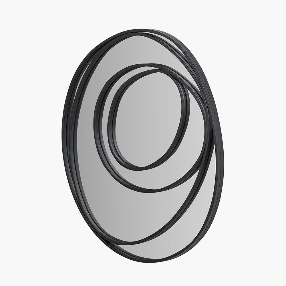 Sienna Black Metal Swirl Wall Mirror Accessories 