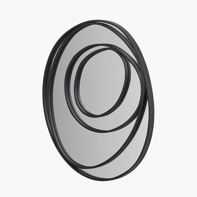 Sienna Black Metal Swirl Wall Mirror Accessories 