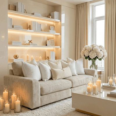 Sienna Ivory Textured Chenille Sofa Range Sofa 