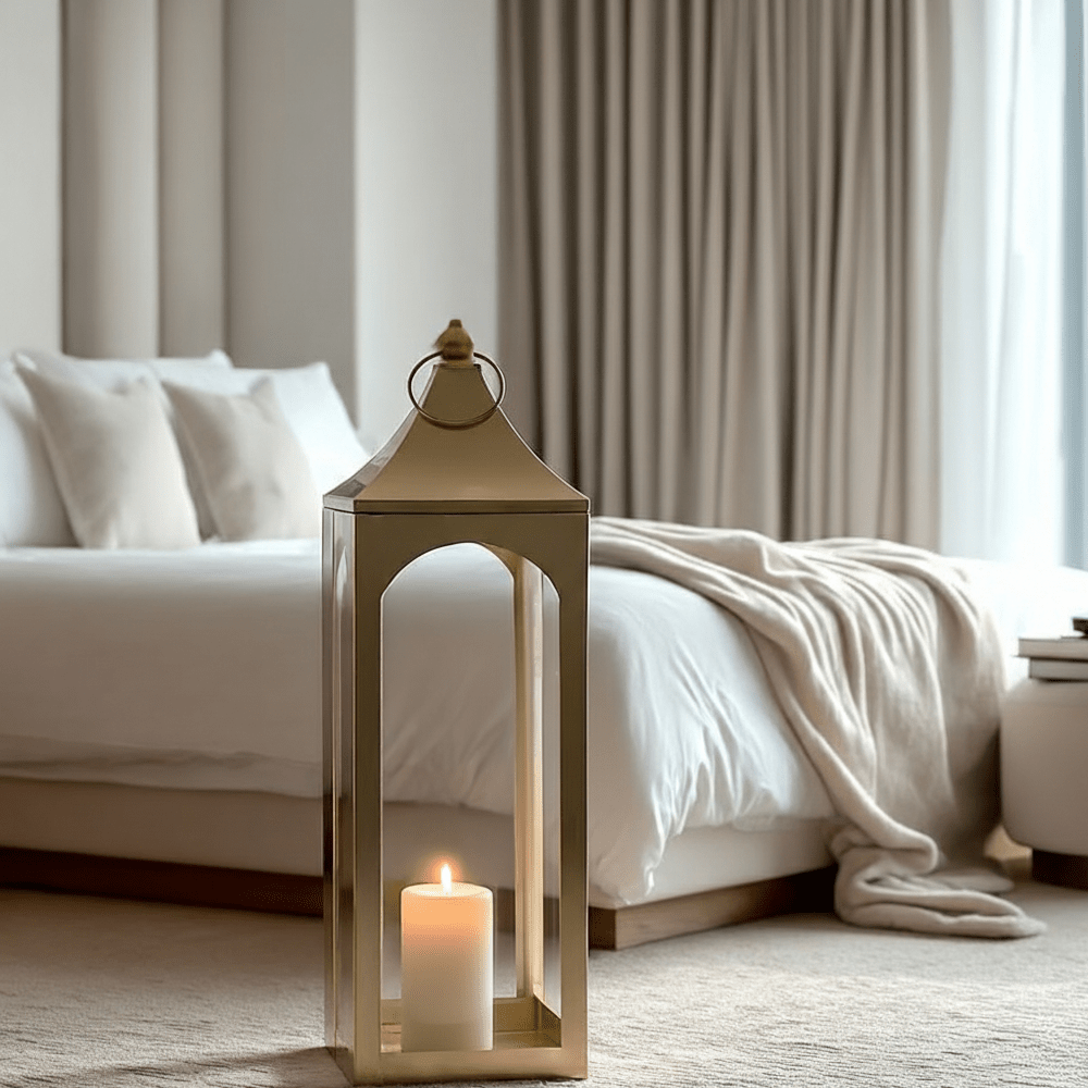 Sierra Large Gold Decorative Lantern Accessories 