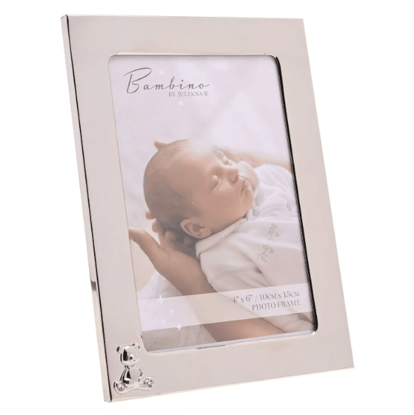 Silver Bear Detail Photo Frame - 4x6" Accessories 
