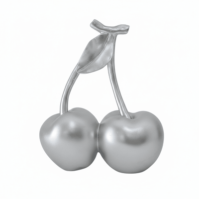 Silver Decorative Cherry Ornament Accessories 