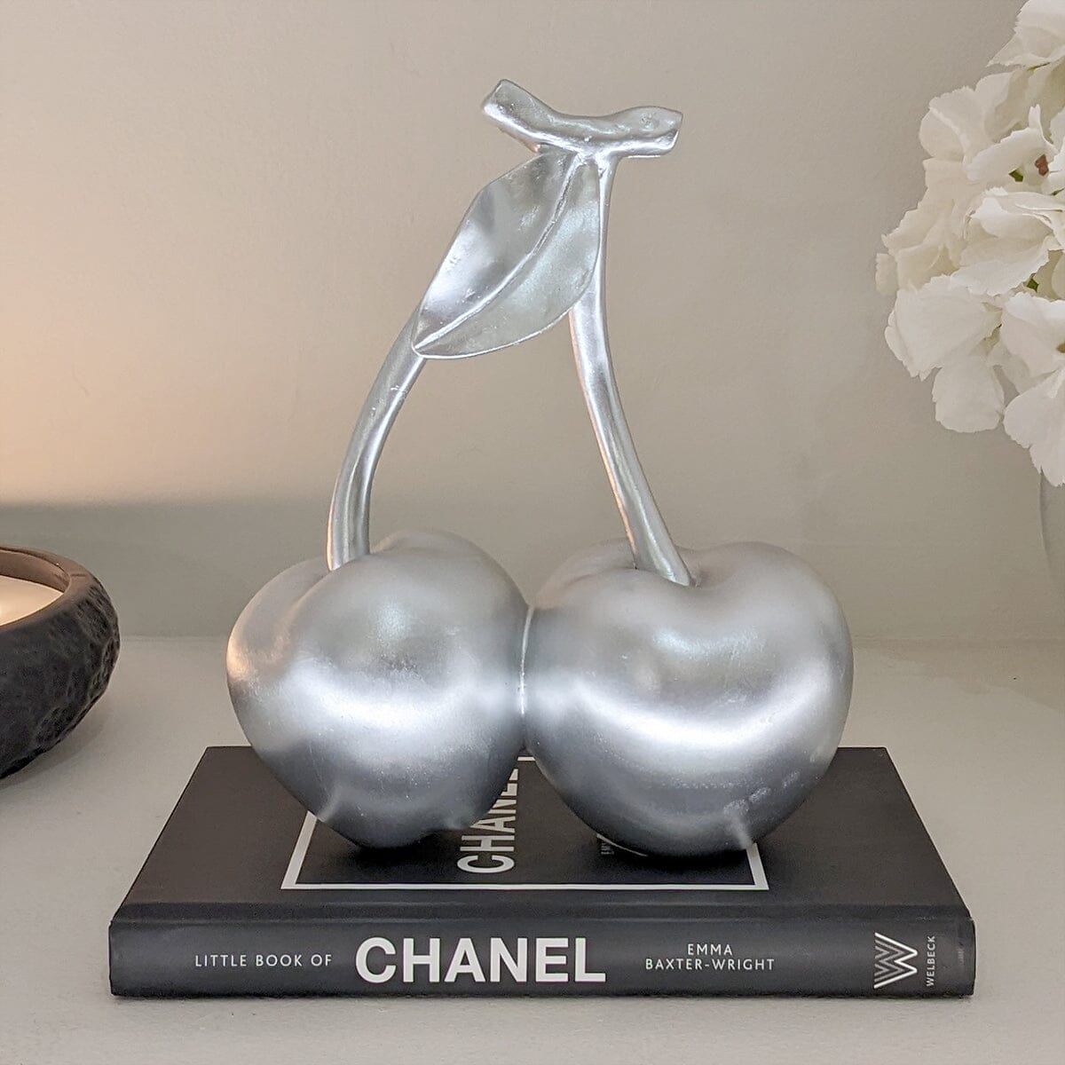 Silver Decorative Cherry Ornament Accessories 