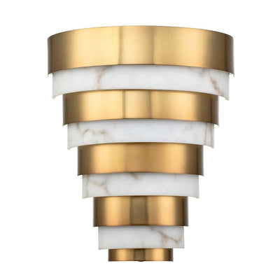Skala Gold & Marble Tiered Wall Light Lighting 