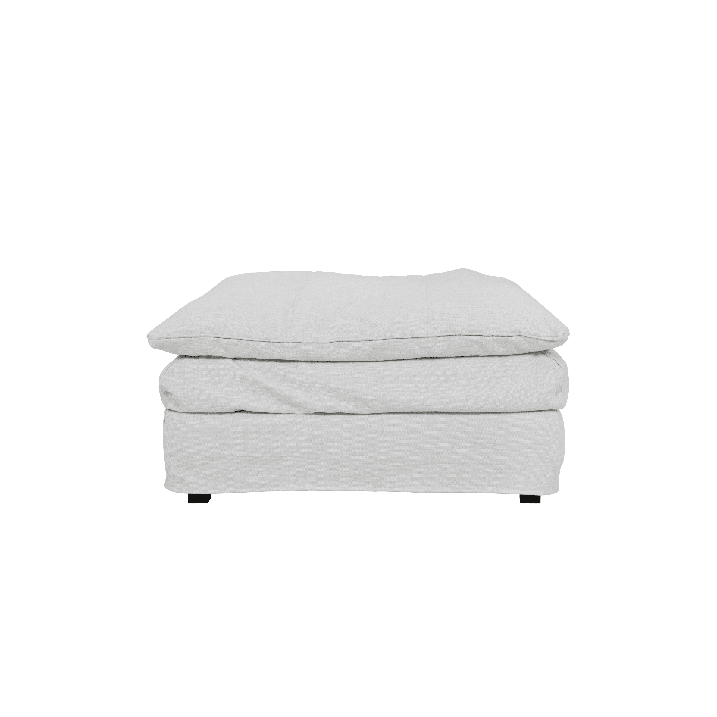 Slumber Ivory Linen Relaxed Footstool Sofa 