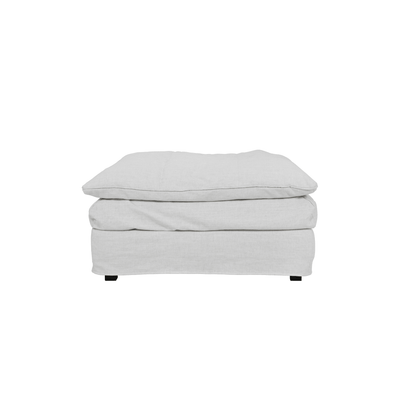 Slumber Ivory Linen Relaxed Footstool Sofa 