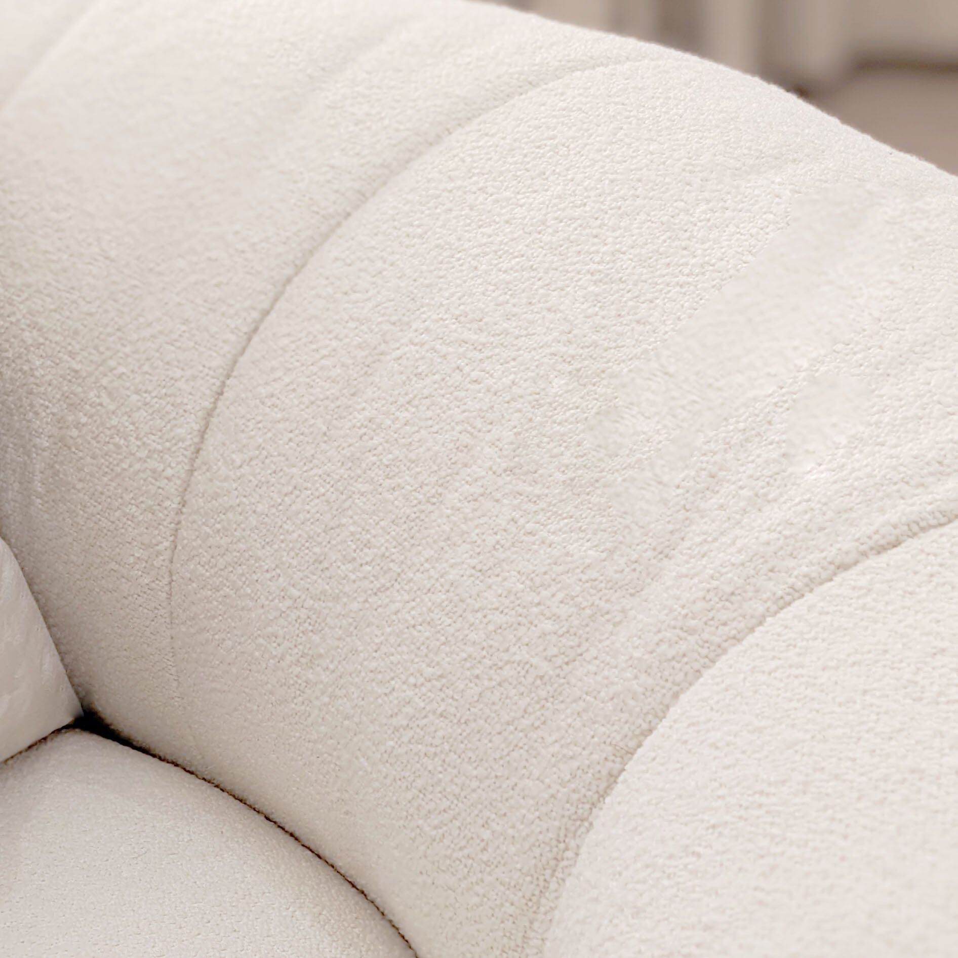 Snuggle Cream Boucle Round Nest Sofa MTO Sofa 