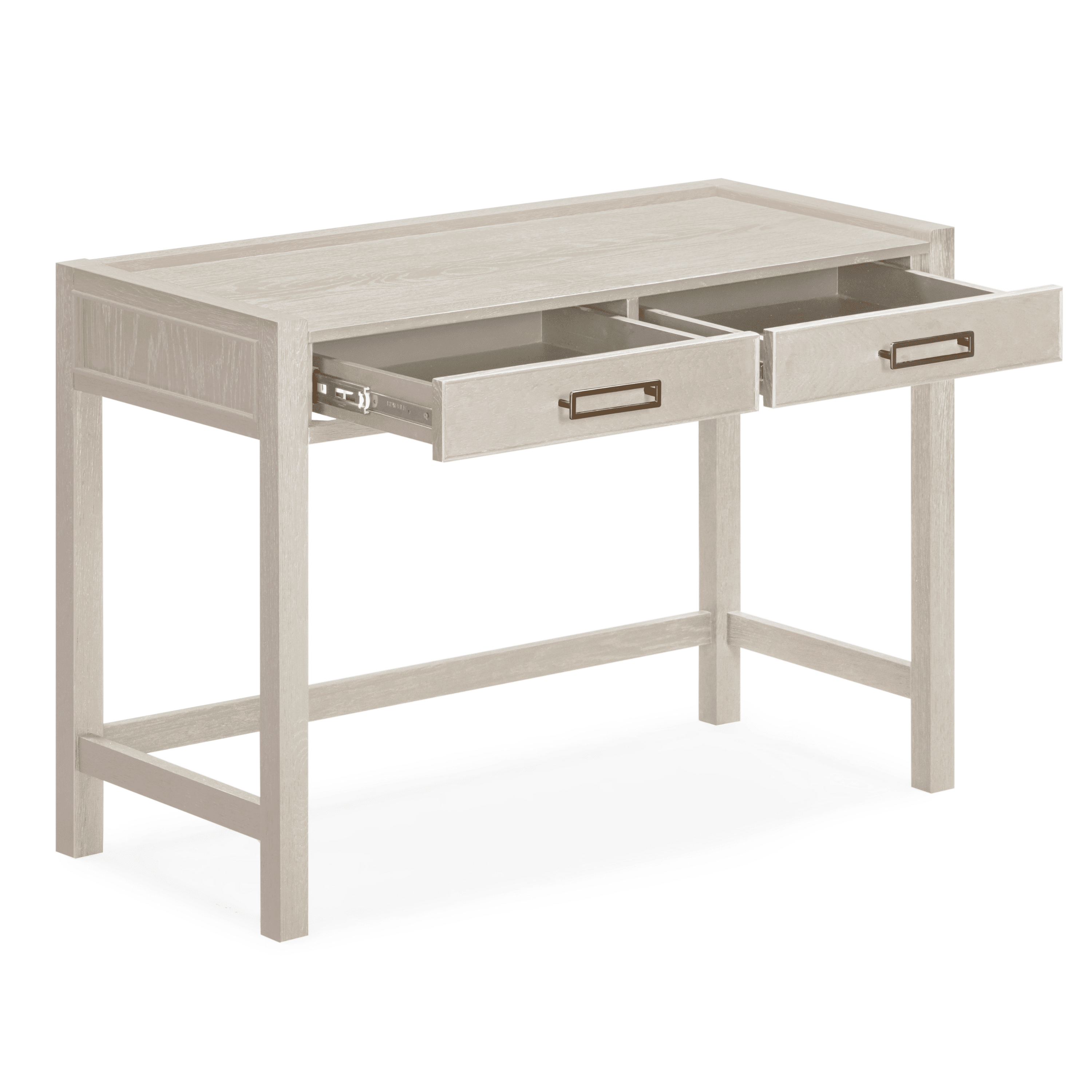 Soho White Oak Veneer 2 Drawer Dressing Table Furniture 