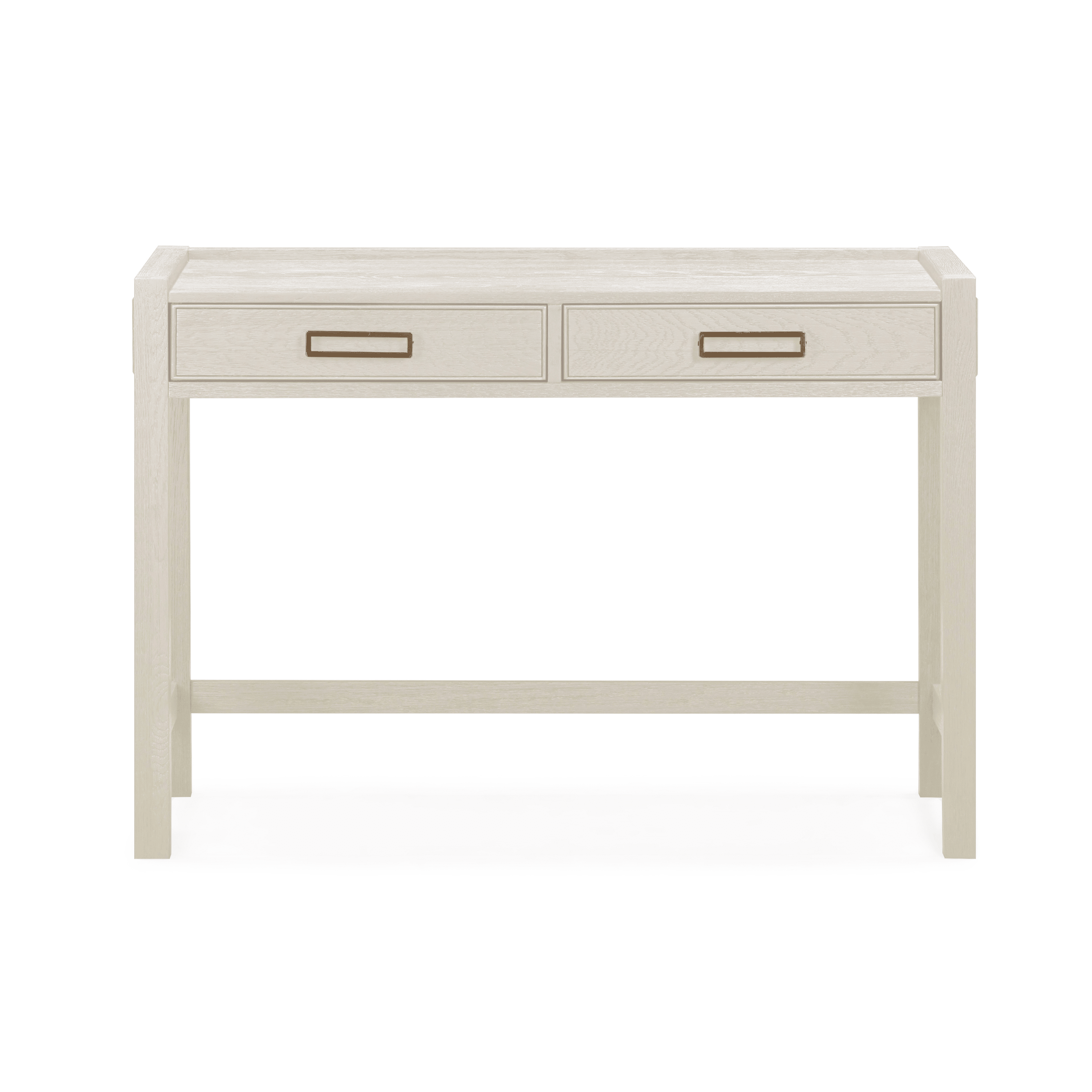 Soho White Oak Veneer 2 Drawer Dressing Table Furniture 
