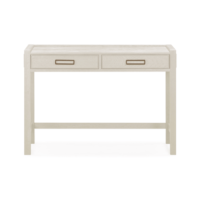 Soho White Oak Veneer 2 Drawer Dressing Table Furniture 
