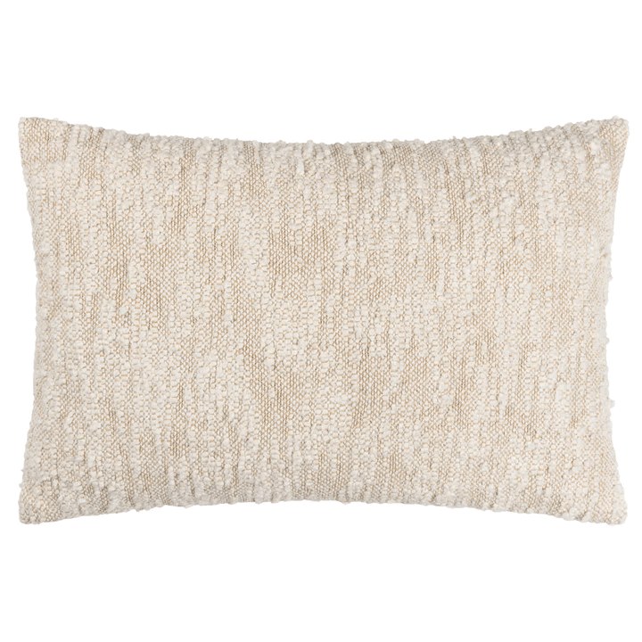Solace Natural Woven Textured Bolster Cushion - 60x40cm Textiles 